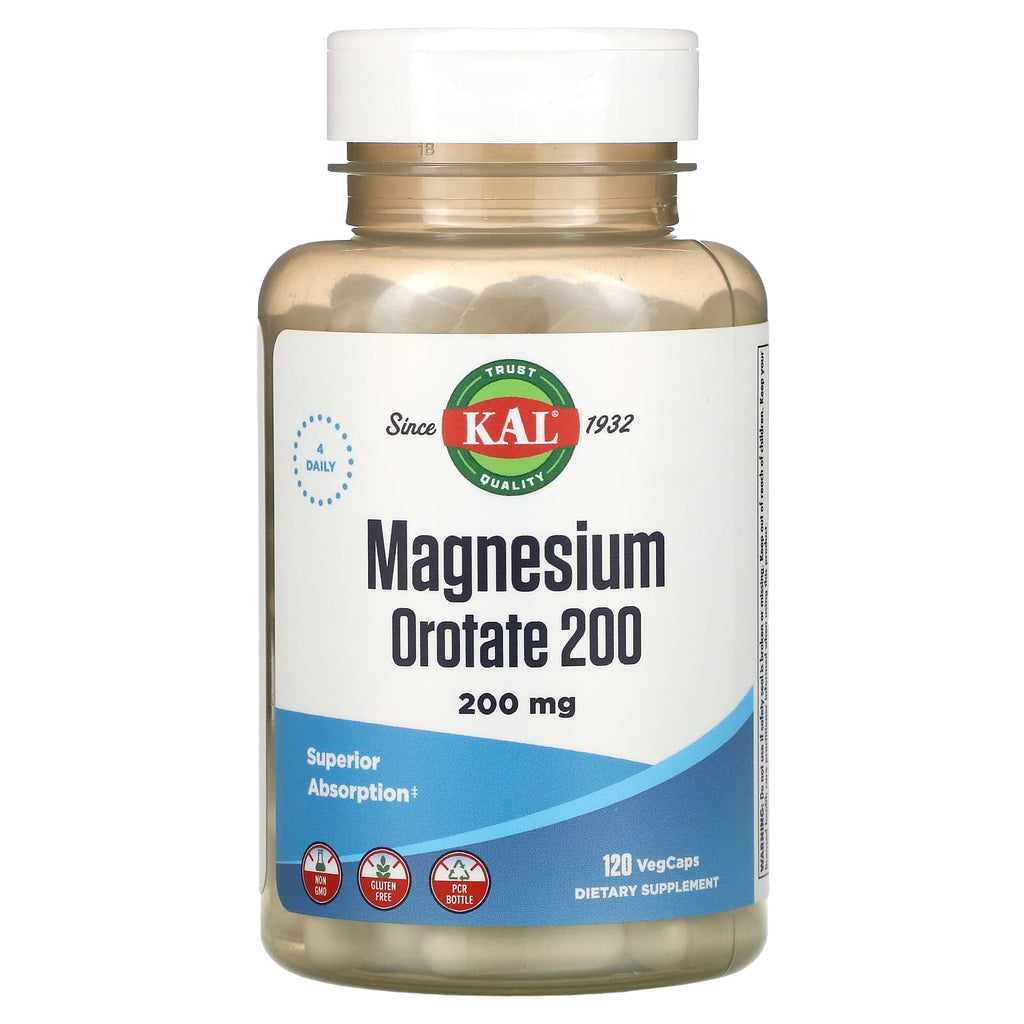 مغنيسيوم اورتيت 50 ملجم 120 كبسولة KAL Magnesium Orotate (Best Before 01-02-2027)