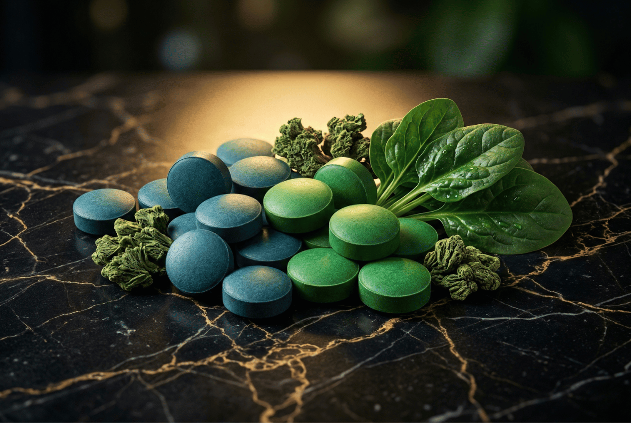 السبيرولينا والكلوريلا والكلوروفيل