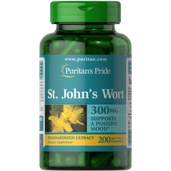 خلاصة نبتة القديسين / القديس يوحنا (الأفضل) 300 ملجم 200 كبسولة Puritan's Pride St. John's Wort Standardized Extract 0.3% Dianthrones (Best Before 01-05-2027)