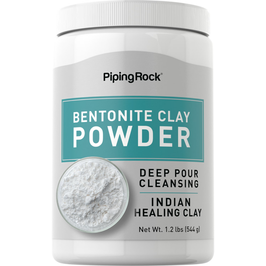 طين البنتونيت الهندي 544 جم PipingRock Pure Bentonite Indian Healing Clay Powder