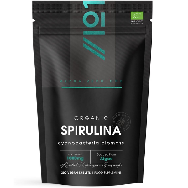 سبيرولينا عضوية معتمدة 500 ملجم 300 قرص ALPHA01 Organic Spirulina (Best Before 01-01-2027)