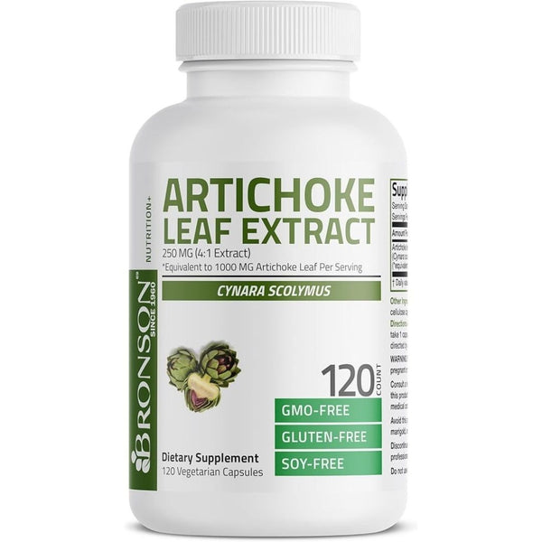 خلاصة الخرشوف تعادل 1000 ملجم 120 كبسولة Bronson Artichoke Leaf Extra Strength (Best Before 01-07-2026)