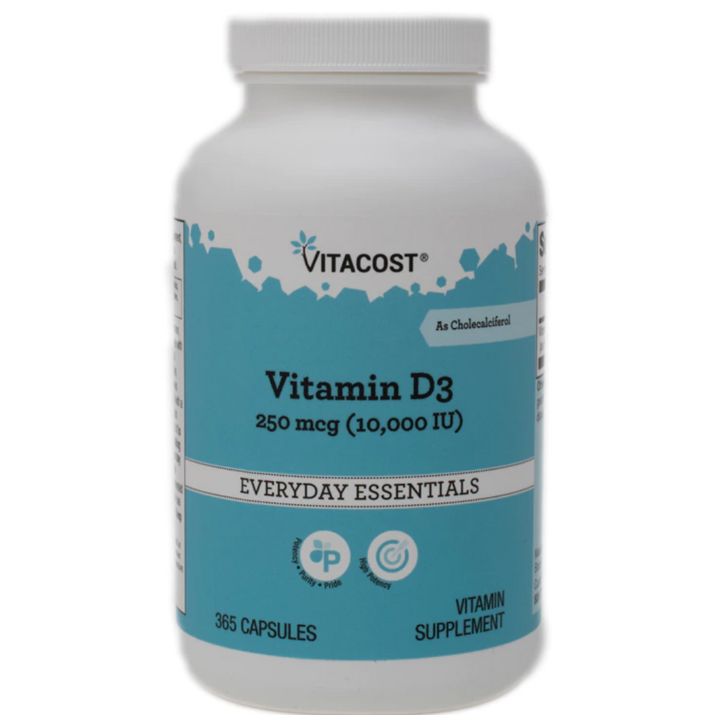 فيتامين د3 10,000 وحدة 365 حبة Vitacost Vitamin D3 (as Cholecalciferol) (Best Before 01-11-2026)