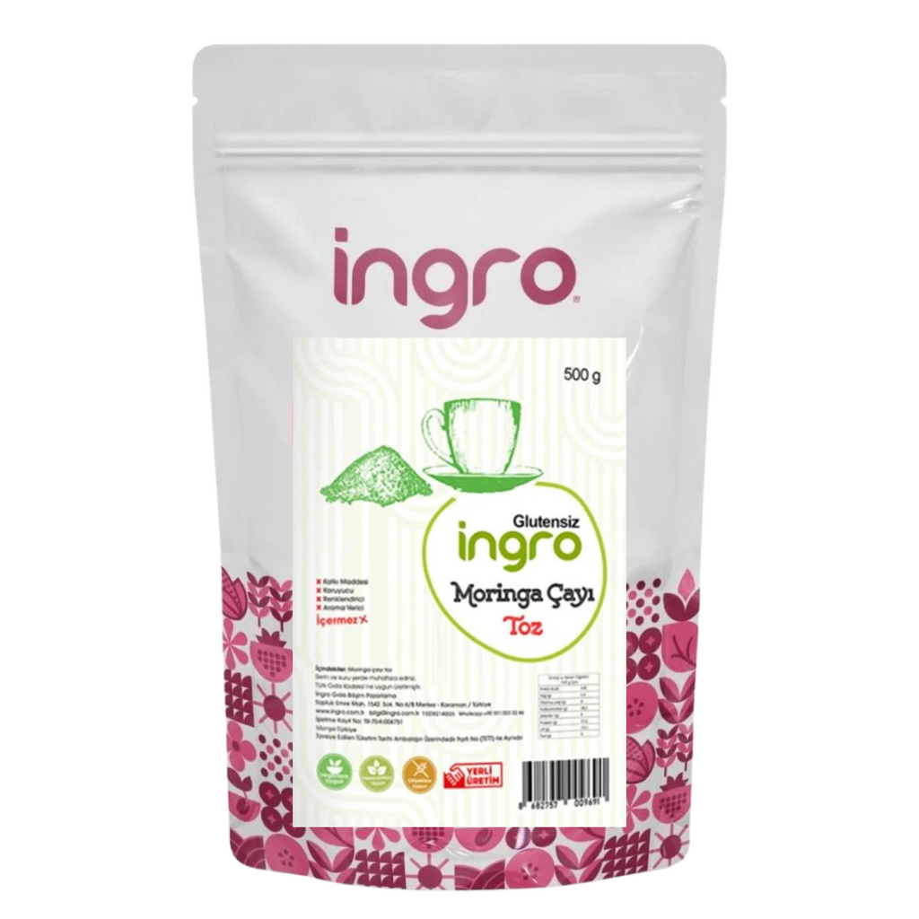 مورينجا بودرة 500 جرام (منتج تركي) Ingro Moringa Tea (powder) (Best Before 01-01-2025)