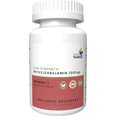 فيتامين ب 12 طبيعي ميثيل كوبالامين 1000 مكجم 120 قرص VitaThrive® Vitamin B12 (Methylcobalamin) (Best Before 01-11-2026)