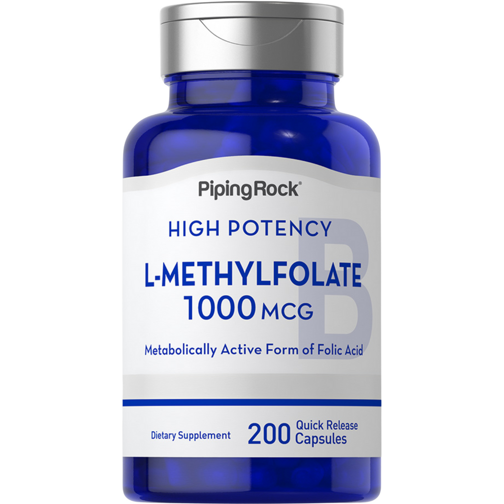 حمض الفوليك ميثيل (ب9) 1000 مكجم 200 كبسولة PipingRock L-Methylfolate (Vitamin B9 / folic acid ) (Best Before 01-03-2027) حمض الفوليك ميثيل (ب9) 1000 مكجم 200 كبسولة PipingRock L-Methylfolate (Vitamin B9 / folic acid ) (Best Before 01-03-2027)