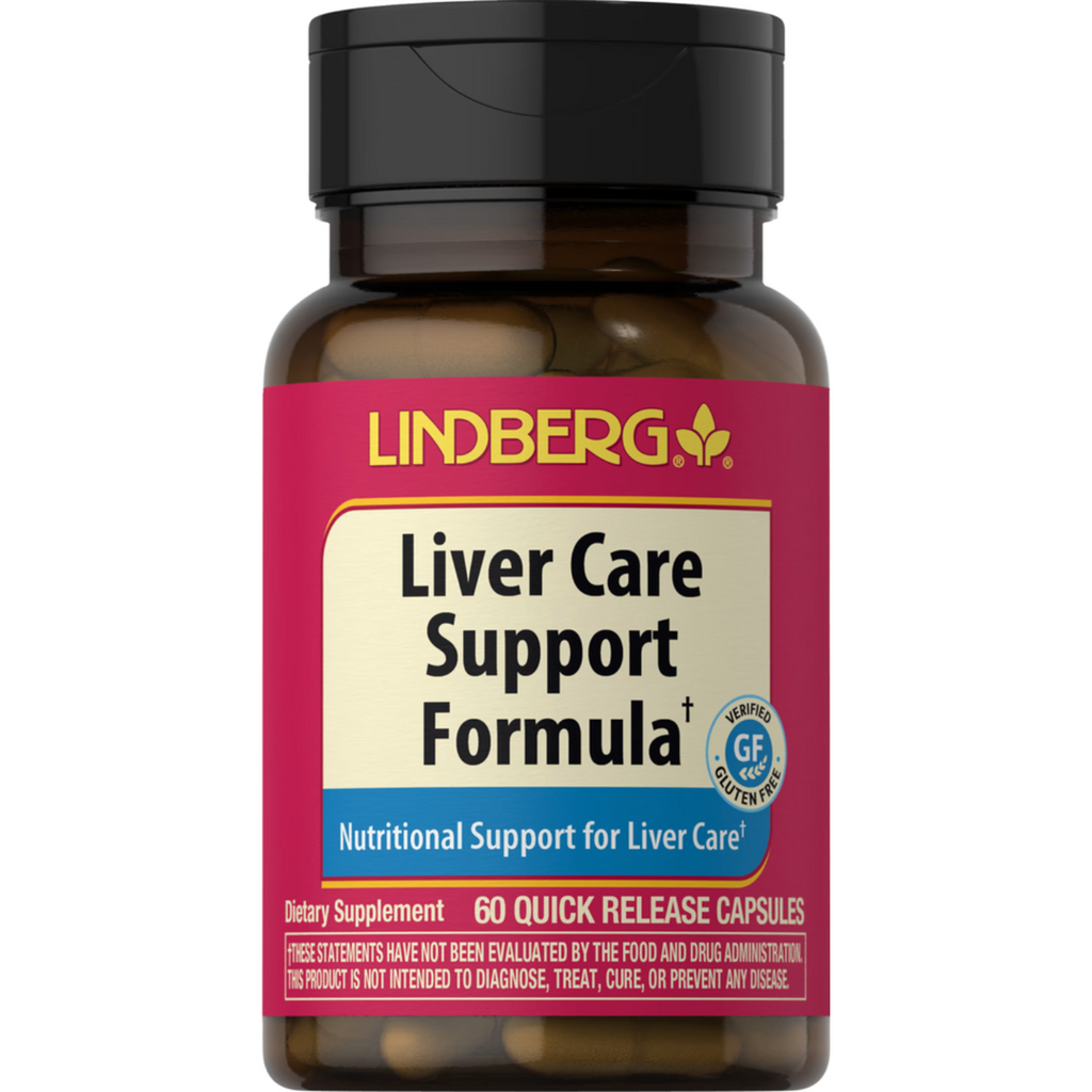 تنظيف الكبد كومبلكس خلاصة حليب الشوك 200 ملجم 80% سيليمارين مع 6 عناصر 60 كبسولة Lindberg Liver Care Support Formula (Best Before 01-08-2026)