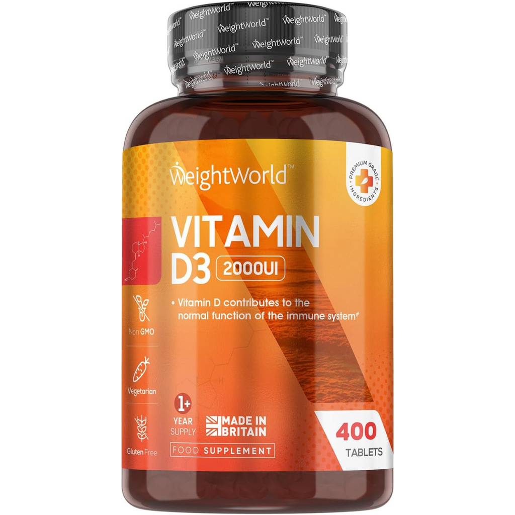 فيتامين د3 2000 وحدة 400 قرص WeightWorld Vitamin D3 (Best Before 01-04-2026)