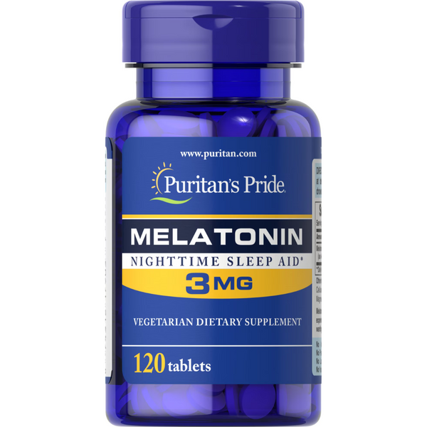 ميلاتونين 3 ملجم 120 قرص Puritan's Pride Melatonin (Best Before 01-05-2026)
