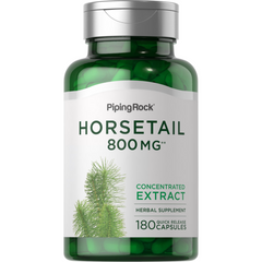 خلاصة عشبة ذنب الخيل تعادل 800 ملجم 180 كبسولة PipingRock Horsetail (Non-GMO) (Best Before 01-06-2027)
