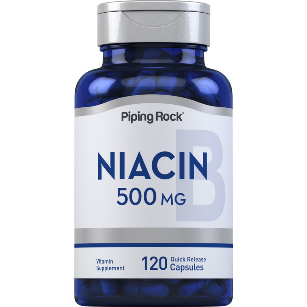 فيتامين ب 3 نياسين 500 ملجم 120 كبسولة PipingRock Niacin Vitamin B3 (Non-GMO) (Best Before 01-03-2027) فيتامين ب 3 نياسين 500 ملجم 120 كبسولة PipingRock Niacin Vitamin B3 (Non-GMO) (Best Before 01-03-2027)