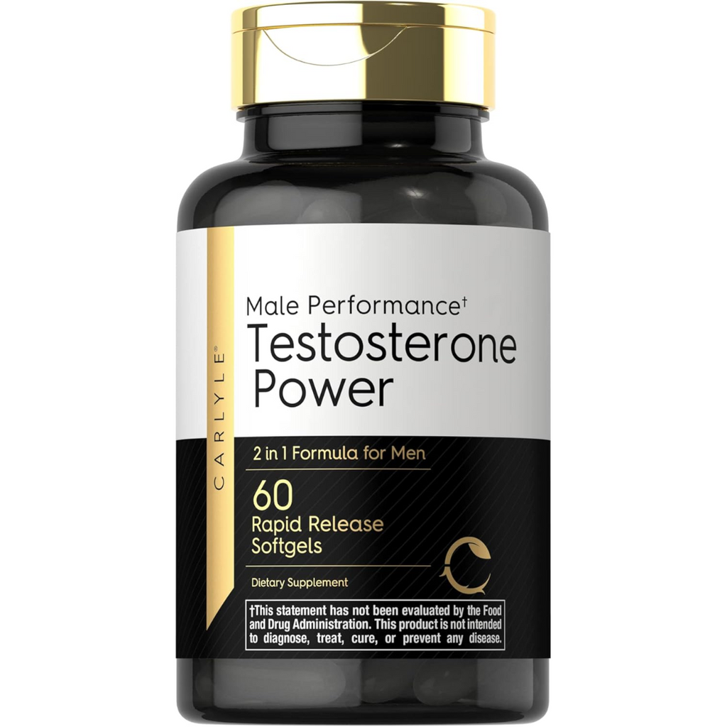 معزز التستوستيرون القوي للرجال 17 عنصر 60 كبسولة Carlyle Testosterone Power Non-GMO (Best Before 01-08-2027)