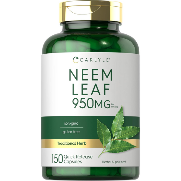 أوراق نيم 475 ملجم 150 كبسولة Carlyle Neem Leaf Non-GMO (Best Before 01-03-2026)