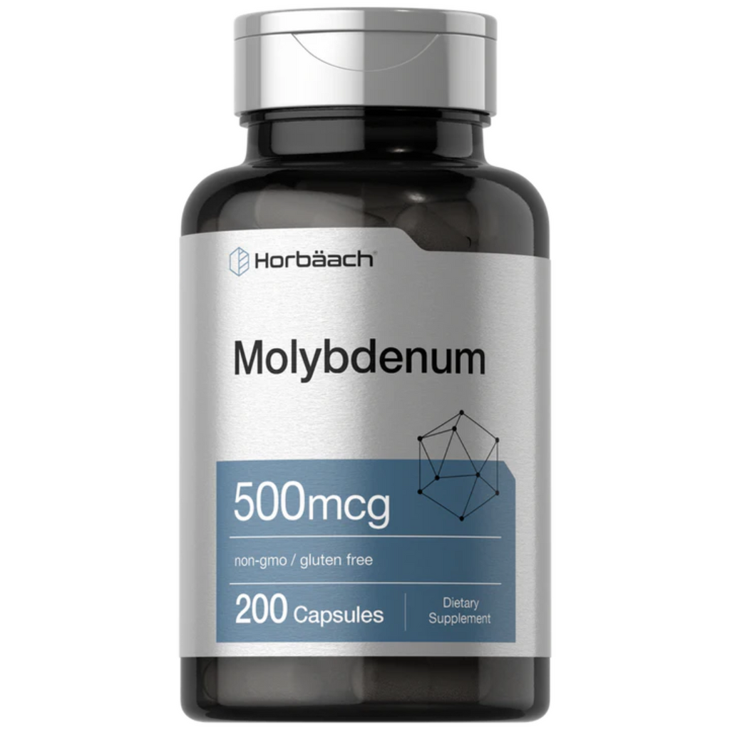 موليبدينوم كليتد 500 ميكرو 200 كبسولة Horbäach Molybdenum Chelate (Best Before 01-10-2027)