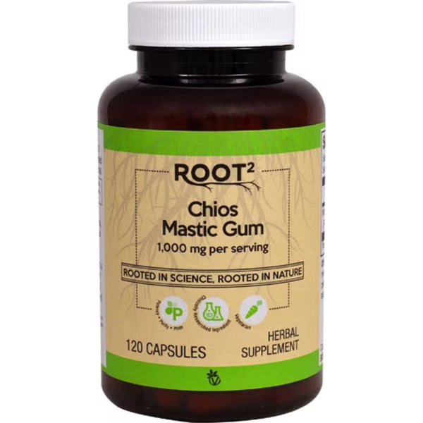 مستكة يونانية الأفضل 500 ملجم 120 كبسولة Vitacost ROOT2 Chios Mastic Gum (Best Before 01-09-2027)