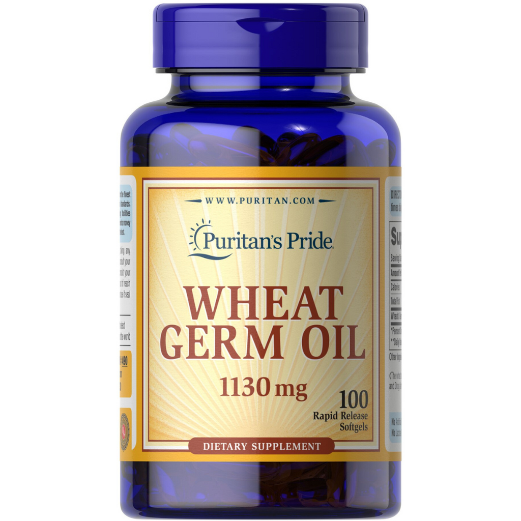 زيت جنين القمح 1130 ملجم 100 حبة Puritan's Pride Wheat Germ Oil (Best Before 01-01-2026)
