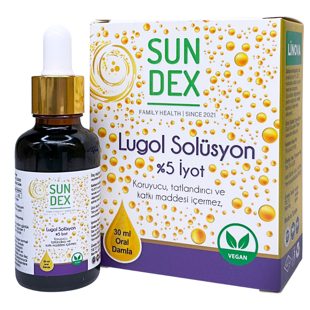 يود لوغولز ايودين 5% 30 مل (منتج تركي) Sun Dex Lugol Solution Iodine (Best Before 01-10-2026)