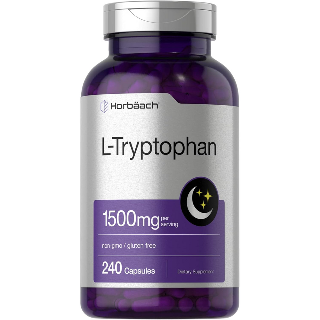 ل تريبتوفان 500 ملجم 240 كبسولة Horbäach L Tryptophan (Best Before 01-03-2027)