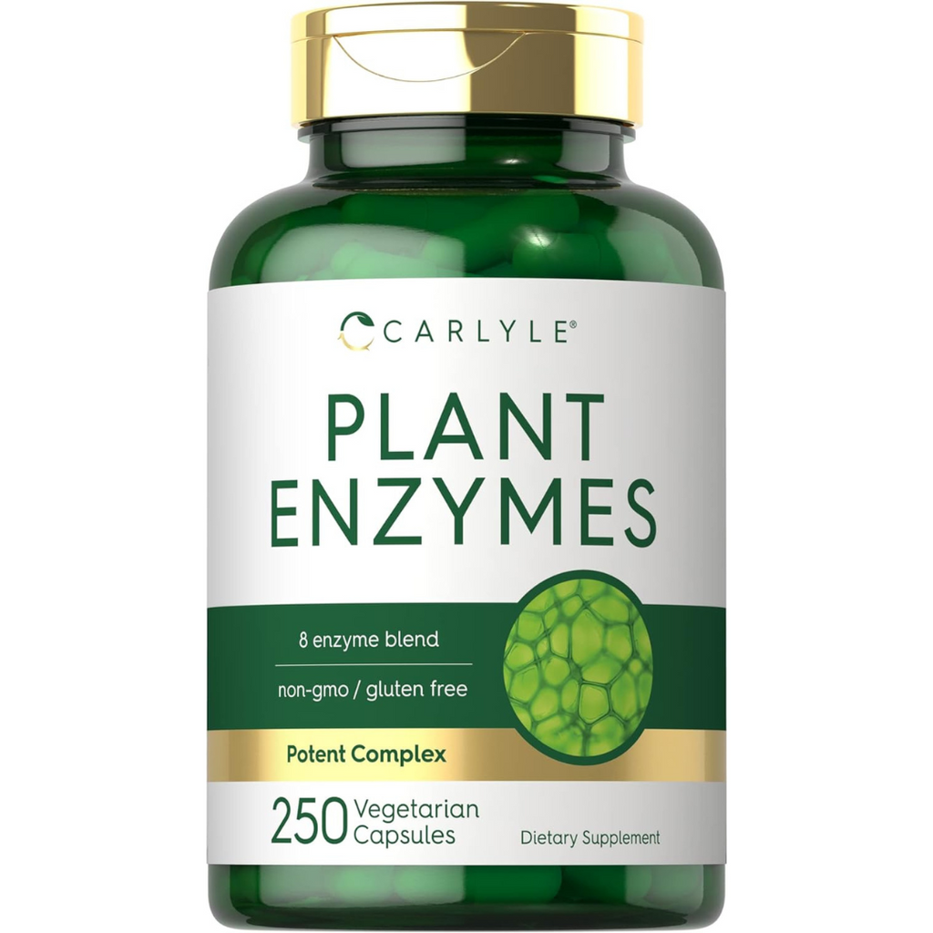 إنزيمات هاضمة نباتية 250 كبسولة Carlyle Plant Enzymes with Protease, Papain, Lactase and Bromelain (Best Before 01-12-2025)