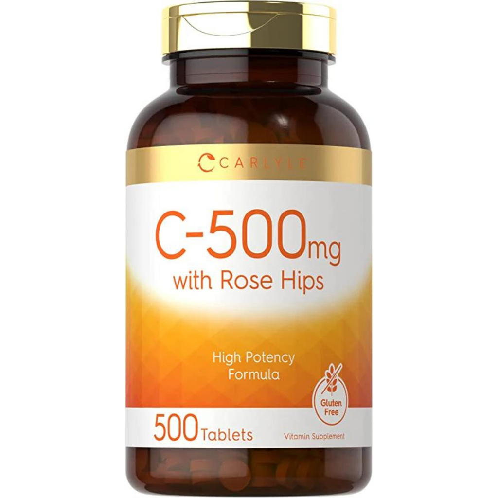فيتامين سي 500 ملجم مع ثمر الورد 500 قرص Carlyle Vitamin C with Rose Hips (Best Before 01-06-2025)