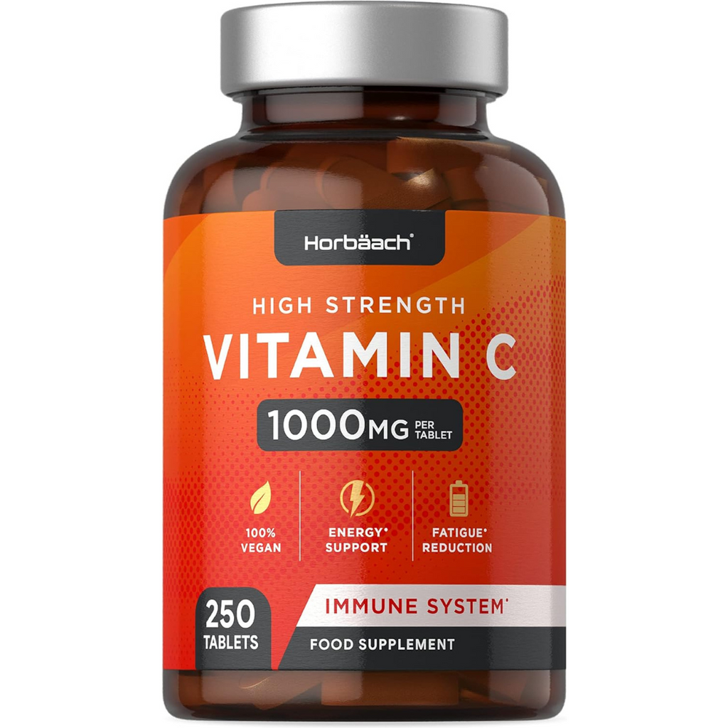 فيتامين سي 1000 ملجم 250 قرص Horbäach Vitamin C (Best Before 01-10-2024)