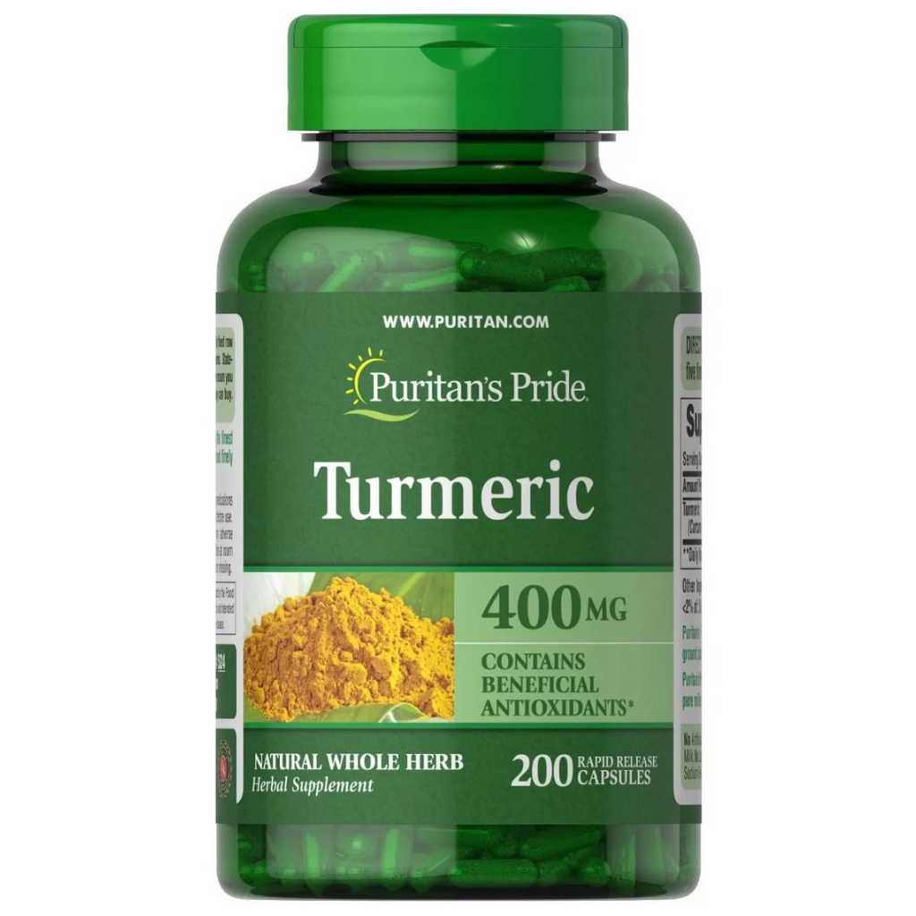 كركم 400 ملجم 200 كبسولة Puritan's Pride Turmeric (Best Before 01-02-2026)