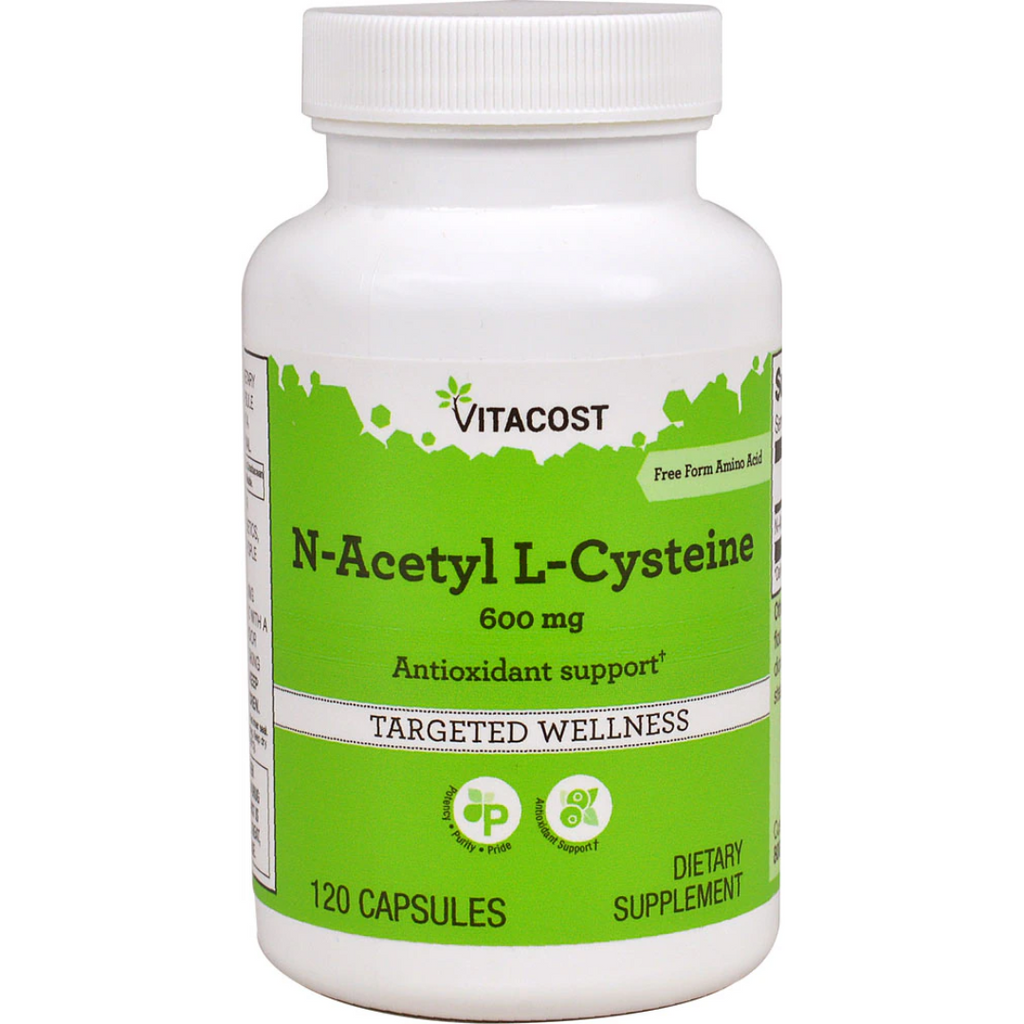 ن اسيتيل سيستين 600 ملغم 120 كبسولة Vitacost N-Acetyl L-Cysteine (NAC) (Best Before 01-02-2025)