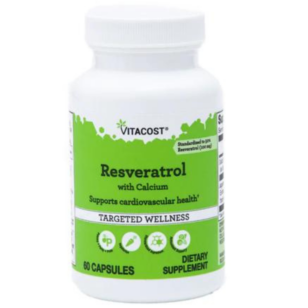 ريسفيراترول 200 ملجم 50% ترانس 60 كبسولة Vitacost Resveratrol (Best Before 01-03-2024)