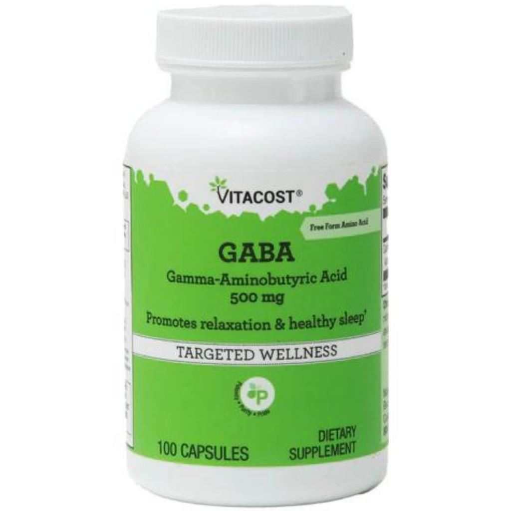 حمض غاما / غابا، 500 ملجم، 100 كبسولة Vitacost GABA Gamma - Aminobutyric Acid (Best Before 01-07-2026)