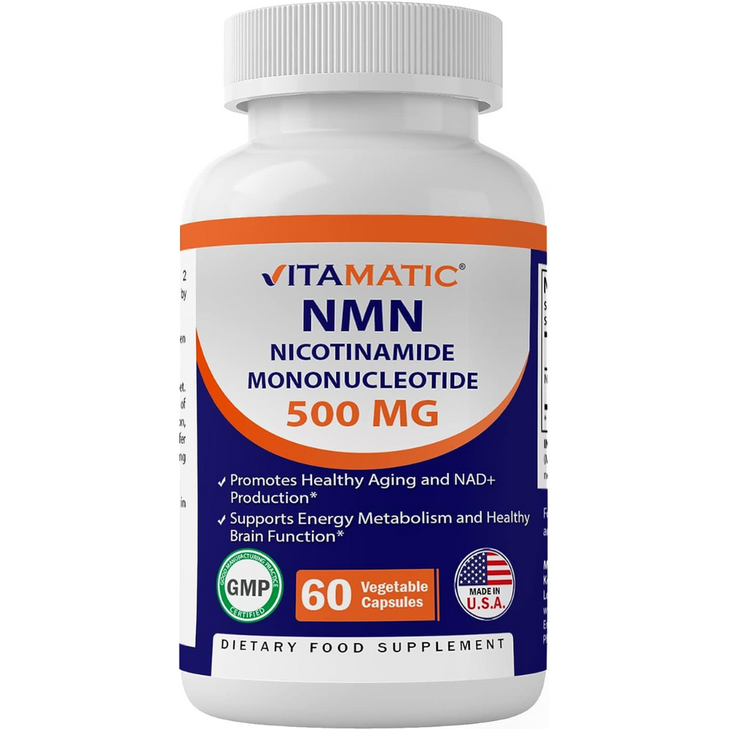 إن إم إن بالقوة المضاعفة 250 ملجم 60 كبسولة Vitamatic NMN Nicotinamide Mononucleotide (Best Before 01-11-2024)