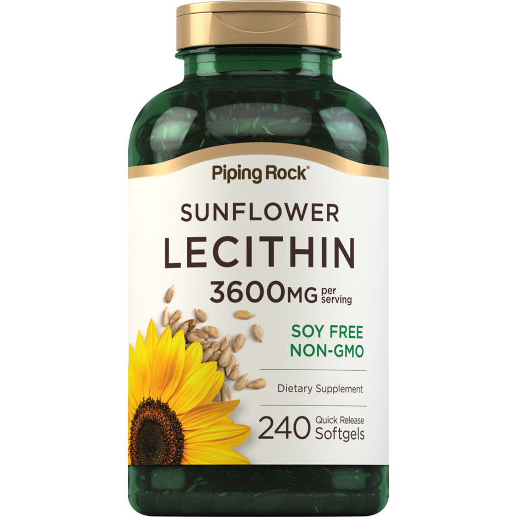 ليسيثين دوار الشمس 1200 ملجم 240 حبة جيلاتينية PipingRock Sunflower Lecithin NON-GMO (Best Before 01-10-2026) ليسيثين دوار الشمس 1200 ملجم 240 حبة جيلاتينية PipingRock Sunflower Lecithin NON-GMO (Best Before 01-10-2026)