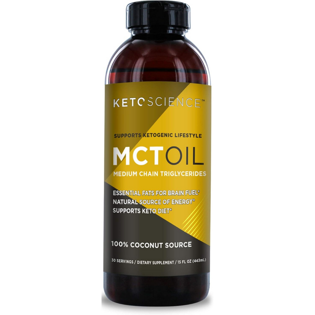 زيت ام سي تي من جوز الهند 443 مل Keto Science Ketogenic MCT Oil Dietary 100% Coconuts (Best Before 01-07-2025)