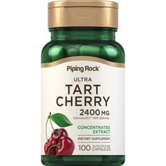 خلاصة كرز حامض يعادل 1,200 ملغم 100 كبسولة PipingRock Ultra Tart Cherry (Non-GMO) (Best Before 01-02-2027)