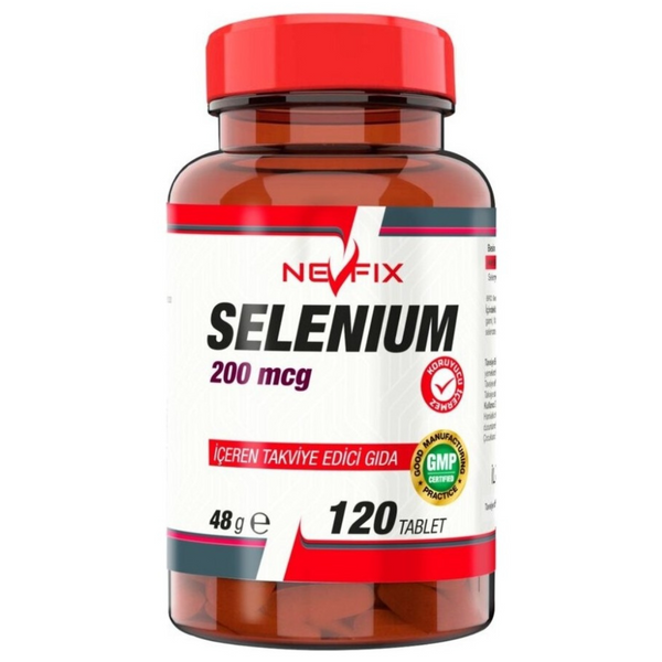 سيلينيوم أعلى امتصاص (سيلينومثيونين) 200 مكجم 120 كبسولة (منتج تركي) Nevfix Selenium L selenomethionine (Best Before 14-10-2026)