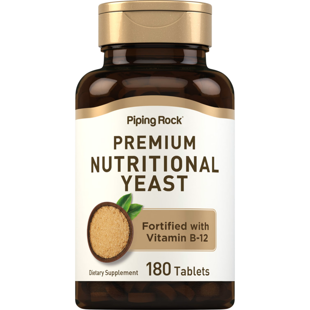 الخميرة الغذائية 500 ملغم 180 قرص PipingRock Nutritional Yeast (Non-GMO) (Best Before 01-10-2026) الخميرة الغذائية 500 ملغم 180 قرص PipingRock Nutritional Yeast (Non-GMO) (Best Before 01-10-2026)