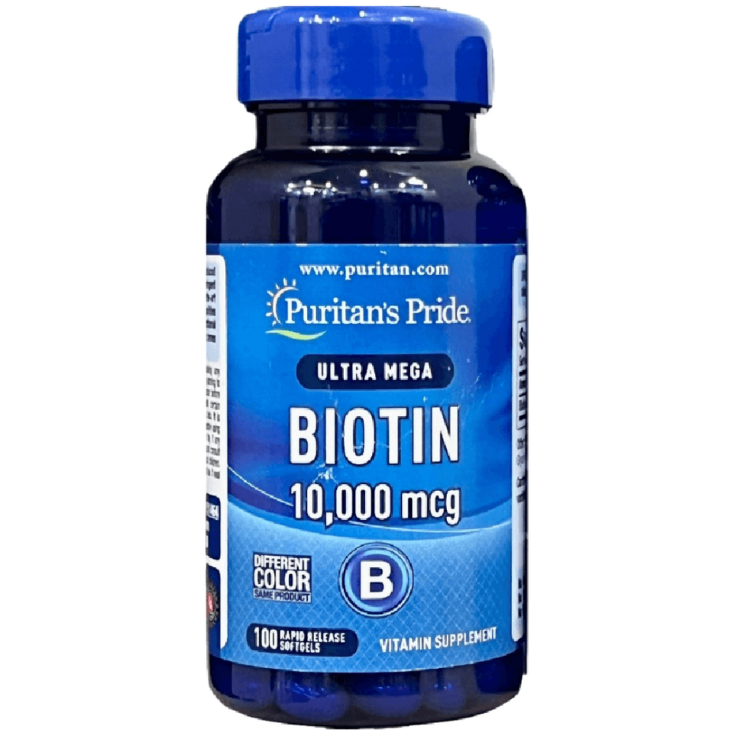 بيوتين (فيتامين ب7 ) 10,000 مكجم 100 حبة Puritan's Pride Biotin (Vitamin B7 ) (Best Before 01-10-2025)