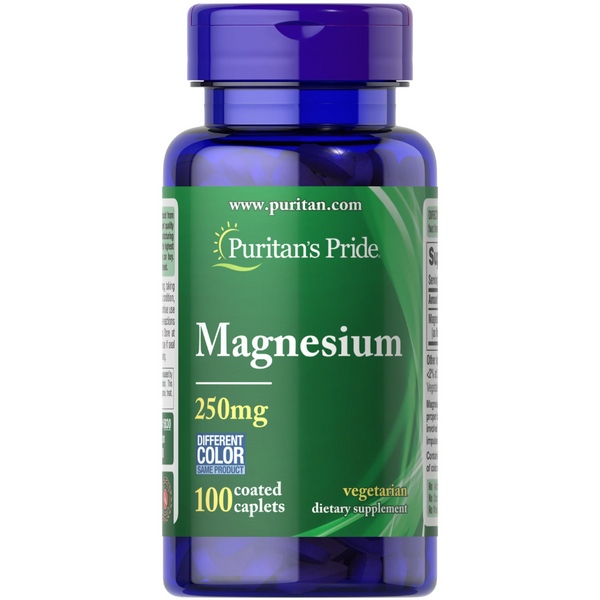 مغنيسيوم اوكسايد 250 ملجم 100 قرص Puritan's Pride Magnesium Oxide (Best Before 01-11-2026)