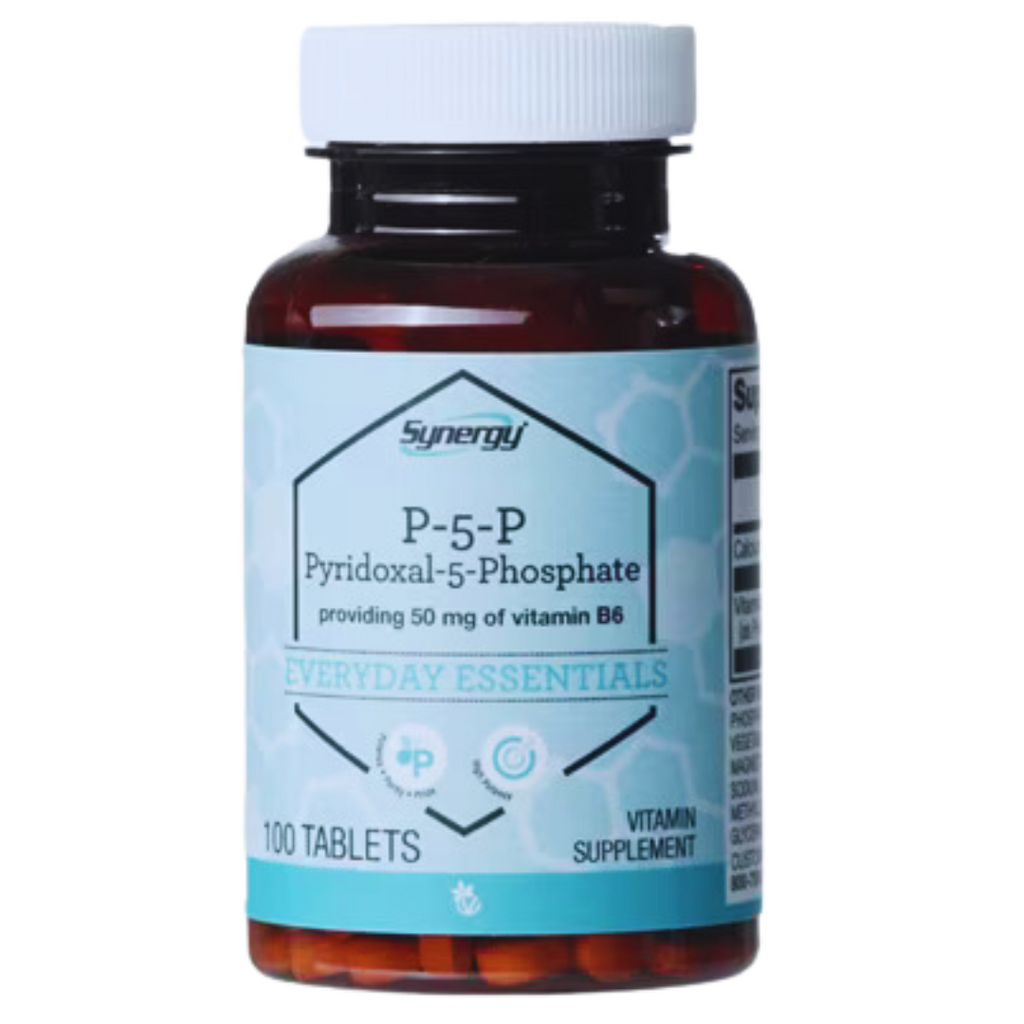 فيتامين ب6 الأفضل 50 ملجم من بيريدوكسال-5-فوسفات 100 قرص Vitacost Synergy P-5-P Pyridoxal-5-Phosphate Vitamin B6 (Best Before 01-05-2026)