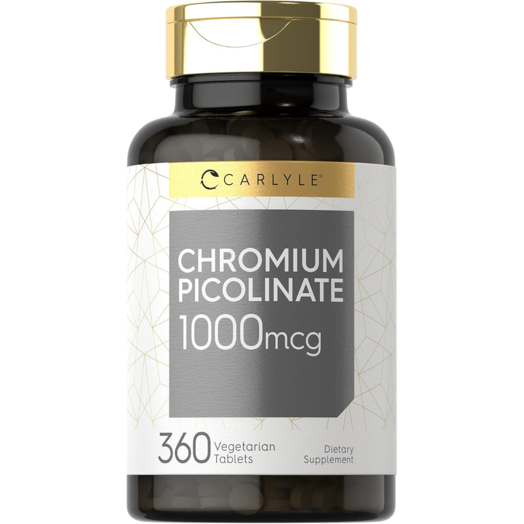 كروميوم بايكلونيت تركيز فائق 1000 مكجم 360 قرص Carlyle Ultra Chromium Picolinate Non-GMO (Best Before 01-10-2027)