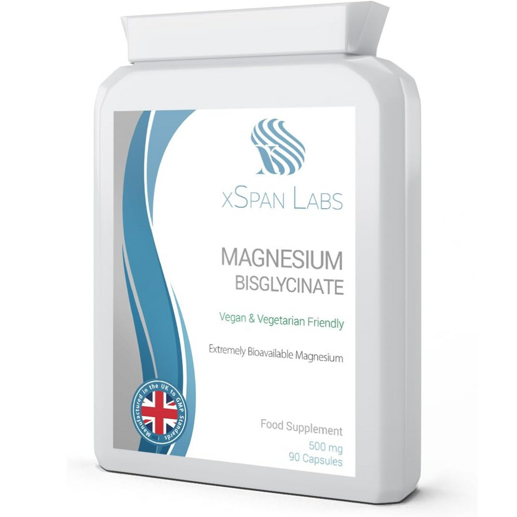 مغنيسيوم باي جلايسينيت كليتد 100 ملجم 90 كبسولة xSpan Labs Magnesium Bis glycinate Chelated (Best Before 01-07-2026)