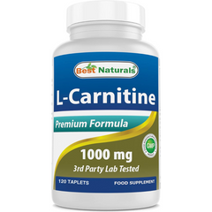 ل كارنتين 1000 ملجم 120 قرص Best Naturals L-Carnitine (Best Before 01-08-2027)