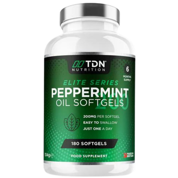 زيت النعناع الفلفلي 180 ملغم 180 حبة TDN Peppermint Oil (Best Before 12-01-2025)