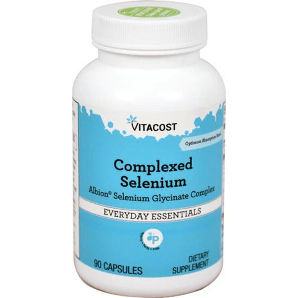 سيلينيوم جلايسينيت كليتد 200 مكجم مع تعزيز الامتصاص الفائق (خلاصة الزنجبيل وبريبيوتك وانزيمات هاضمة) 90 كبسولة Vitacost Complexed Selenium - Albion® Selenium Glycinate Complex (Best Before 01-03-2025)