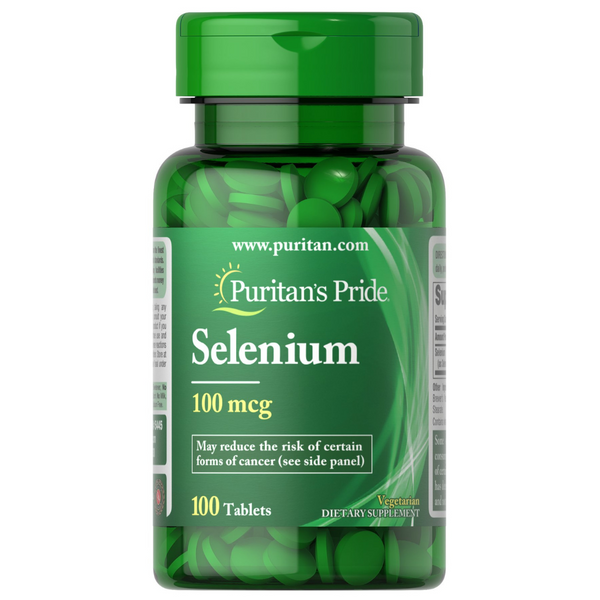 سيلينيوم من الخميرة الطبيعية 100 مكجم 100 قرص Puritan's Pride Selenium (Best Before 01-10-2026)