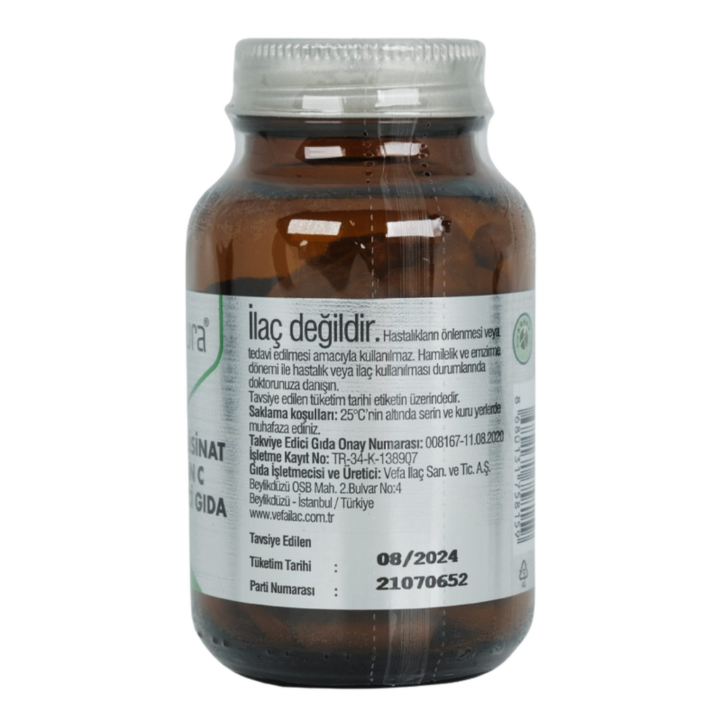 حديد باي جلايسينيت كليتد 17 ملغم مع فيتامين سي 90 كبسولة (منتج تركي) Venatura Iron Bisglycinate and Vitamin C (Best Before 01-10-2026) حديد باي جلايسينيت كليتد 17 ملغم مع فيتامين سي 90 كبسولة (منتج تركي) Venatura Iron Bisglycinate and Vitamin C (Best Before 01-10-2026)