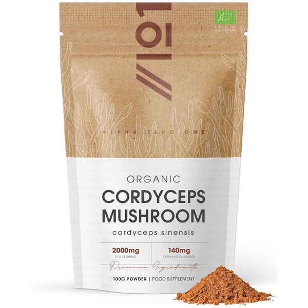 فطر كورديسيبس عضوي بودرة 100 جرام Alpha01 Organic Cordyceps Sinensis Powder (Best Before 01-07-2027)