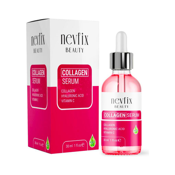 سيروم الكولاجين وحمض الهيالورونيك وفيتامين سي والوفيرا 30 مل (منتج تركي) Nevfix Beauty Collagen + Hyaluronic Acid + Vitamin C + Aloe Vera Serum (Best Before 01-04-2026)