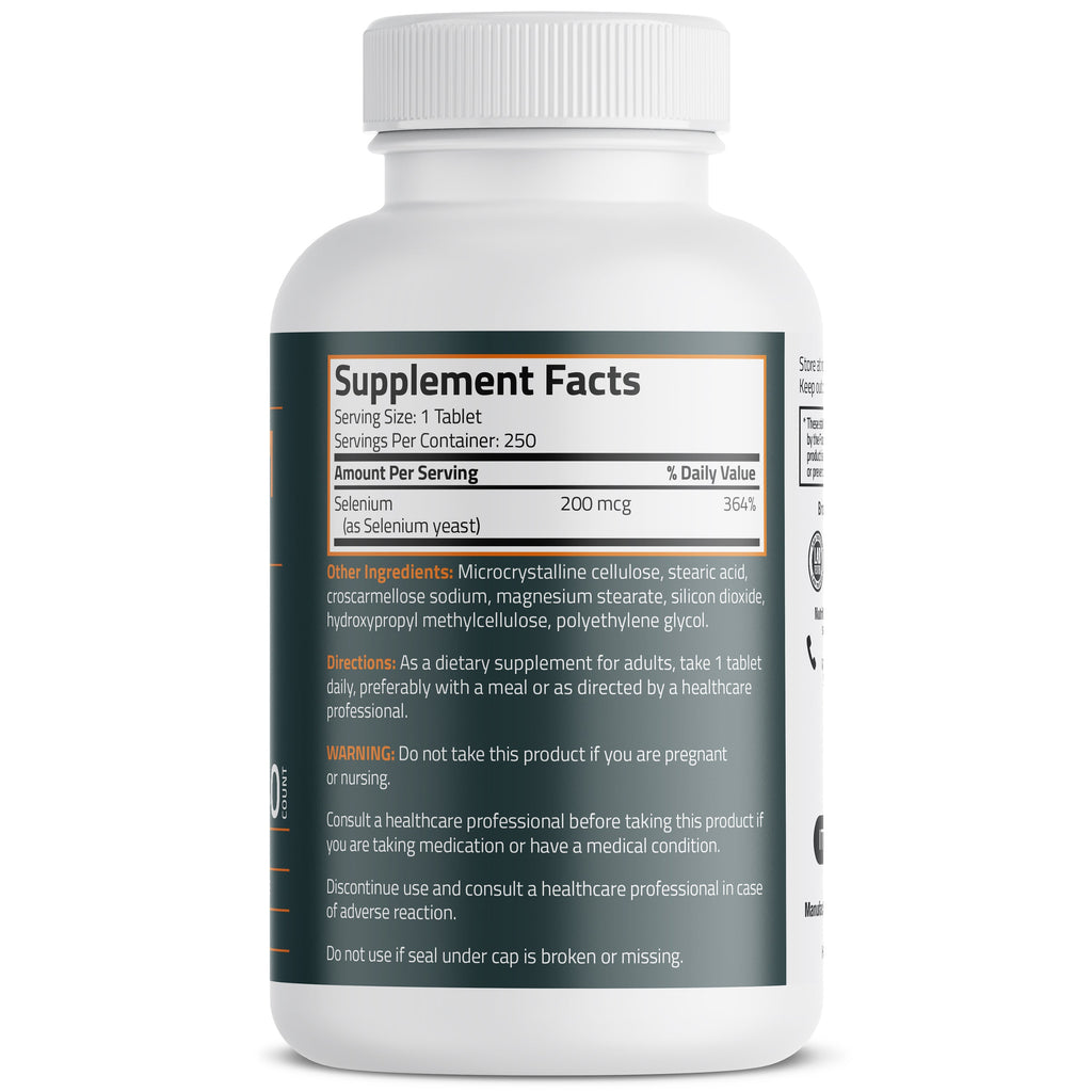 سيلينيوم 200 مكغم 250 قرص Bronson Selenium Non-GMO (Best Before 01-12-2026) سيلينيوم 200 مكغم 250 قرص Bronson Selenium Non-GMO (Best Before 01-12-2026)
