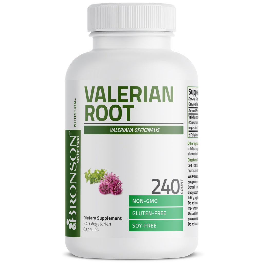 خلاصة ناردين يعادل 1200 ملغم 240 كبسولة Bronson Valerian Root (Best Before 01-03-2027)