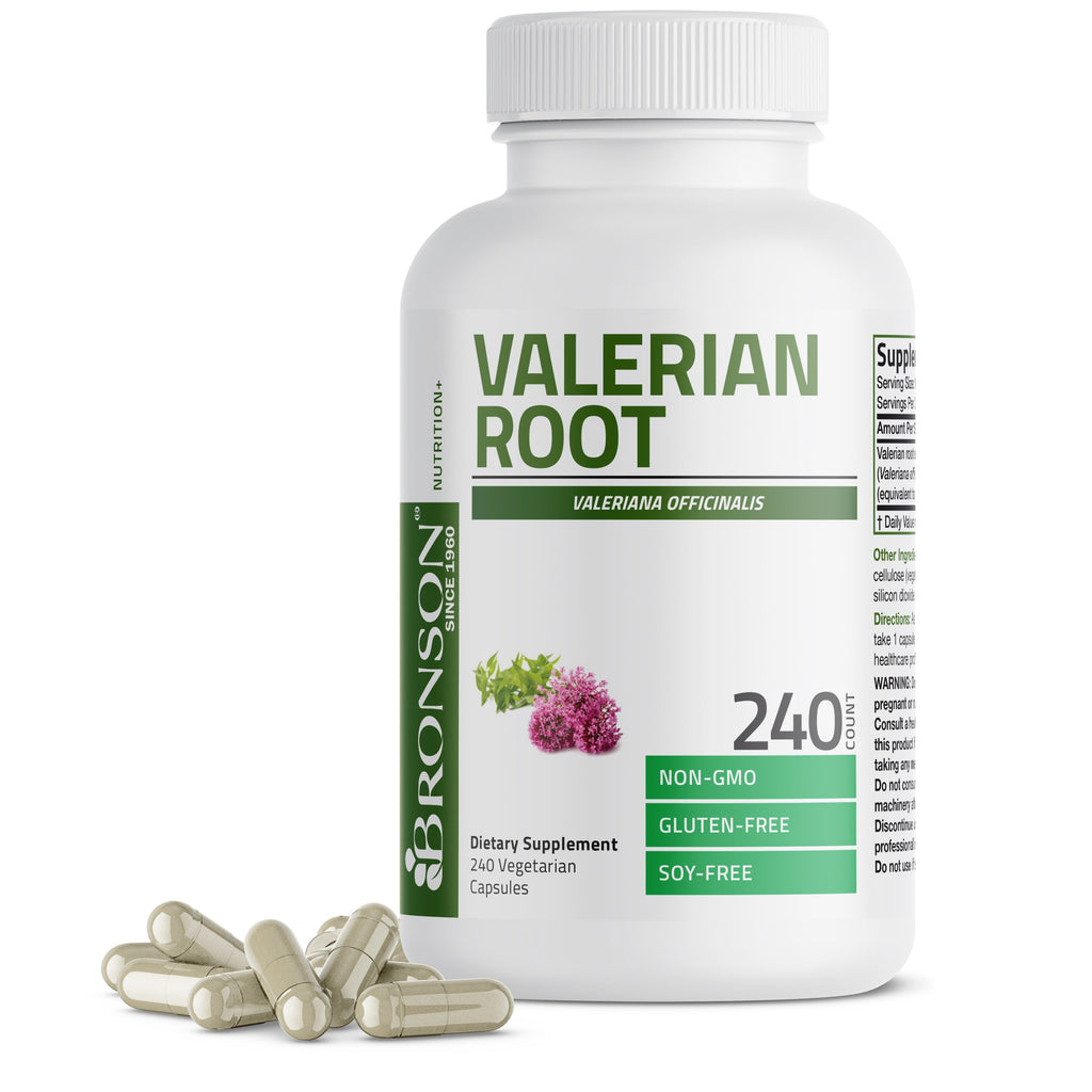خلاصة ناردين يعادل 1200 ملغم 240 كبسولة Bronson Valerian Root (Best Before 01-03-2027) خلاصة ناردين يعادل 1200 ملغم 240 كبسولة Bronson Valerian Root (Best Before 01-03-2027)